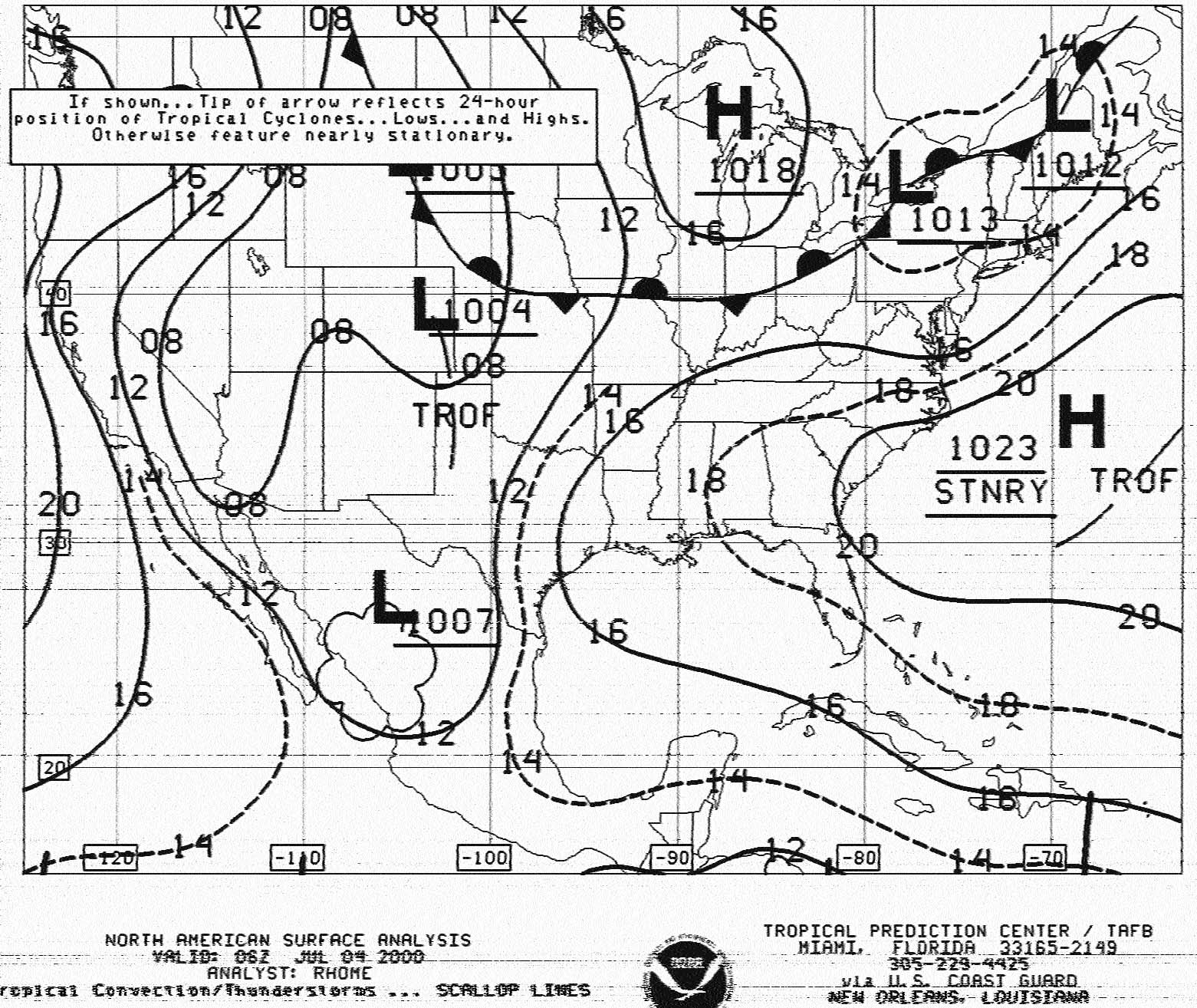 North Atlantic Weather Charts